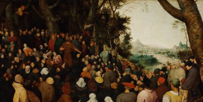 The Sermon of Saint John the Baptist (detail) by Pieter Bruegel the Elder